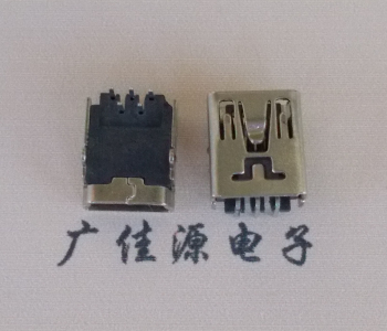 邵阳MINI USB前两脚插座 90度卧式 端子DIP针脚定义