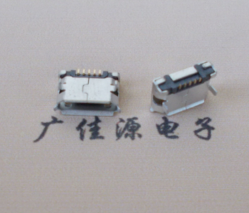 邵阳Micro USB卷口 B型(无柱）插板脚间距6.4普通端子
