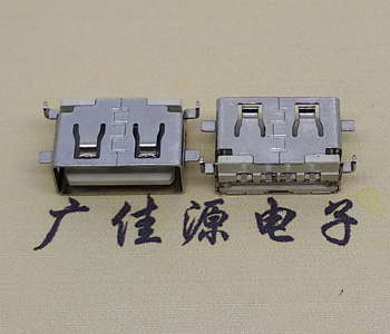 邵阳USB母座 前贴后插 沉版1.1/1.9总长8.5mm大电流