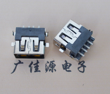 邵阳 USB母座 贴片沉板3.5/4.9 直口/卷口铜壳/铁壳