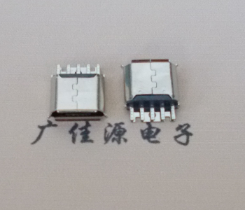 邵阳Micro USB母座 防水接口焊线夹板式悬空翻边