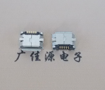 邵阳MICRO USB 5Pin母座 贴板封装接口 卷边镀雾锡