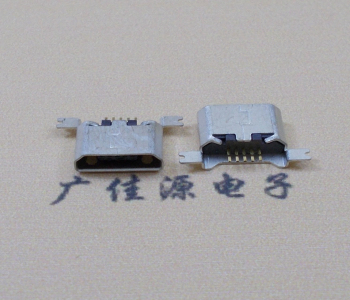 邵阳MK USB B Type 沉板0.9母座后两脚SMT口不卷边