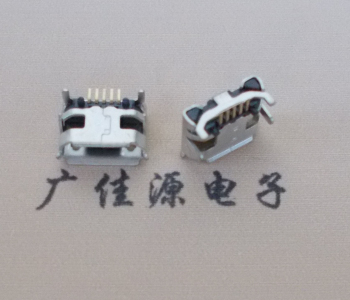 邵阳Micro USB母座牛角间距7.2x6.6mm加长端子定位柱