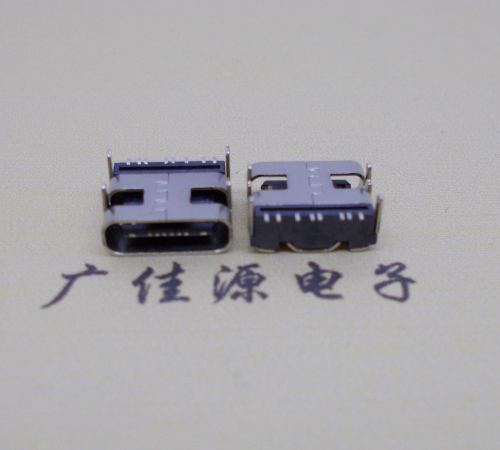 邵阳Type-C8P母座卧式四脚插板连接器