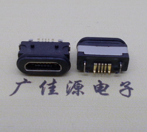 邵阳  micro 5p防水数据接口 两脚插板防水母座