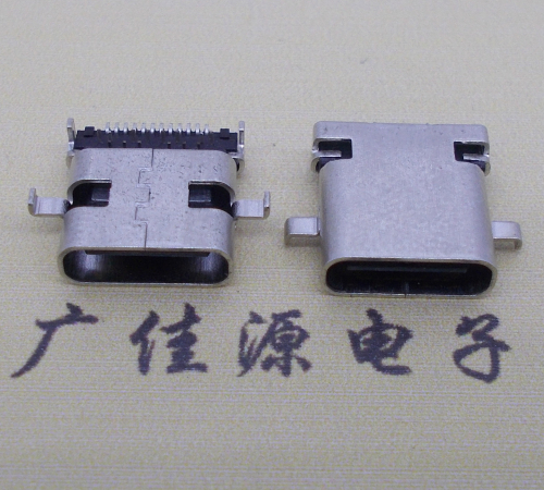 邵阳卧式type-c24p母座沉板1.1mm前插后贴连接器