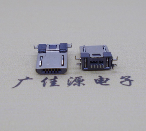邵阳Micro usb焊板式公头贴片SMT款无弹超薄