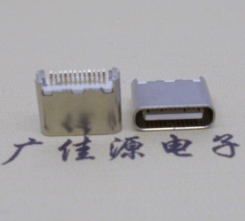 邵阳type-c24p母座短体6.5mm夹板连接器