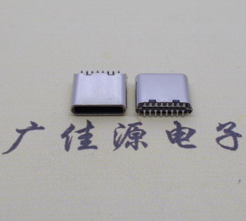 邵阳侧边铆合立贴直边type-c16p公头长7.2mm