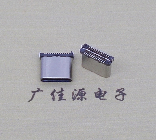 邵阳USB TYPE-C接口短体24P公头立式贴板高度H=8.0mm 高速数据传输快充电款