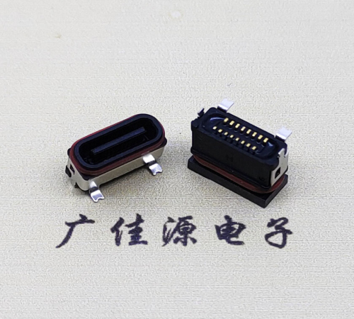 邵阳TYPE-C16P立贴防水母座接口.6.5/6.8设计尺寸规范