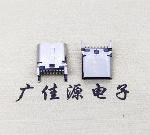 邵阳USB 3.1TYPE-C16Pin立贴母头座子引脚接线正负级详解